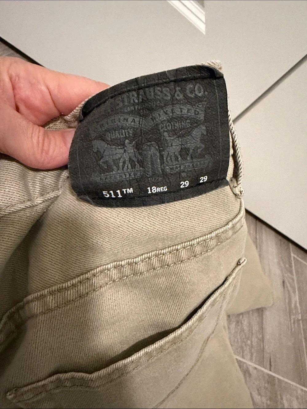 Levi's Boys Slim Jeans in Light Khaki